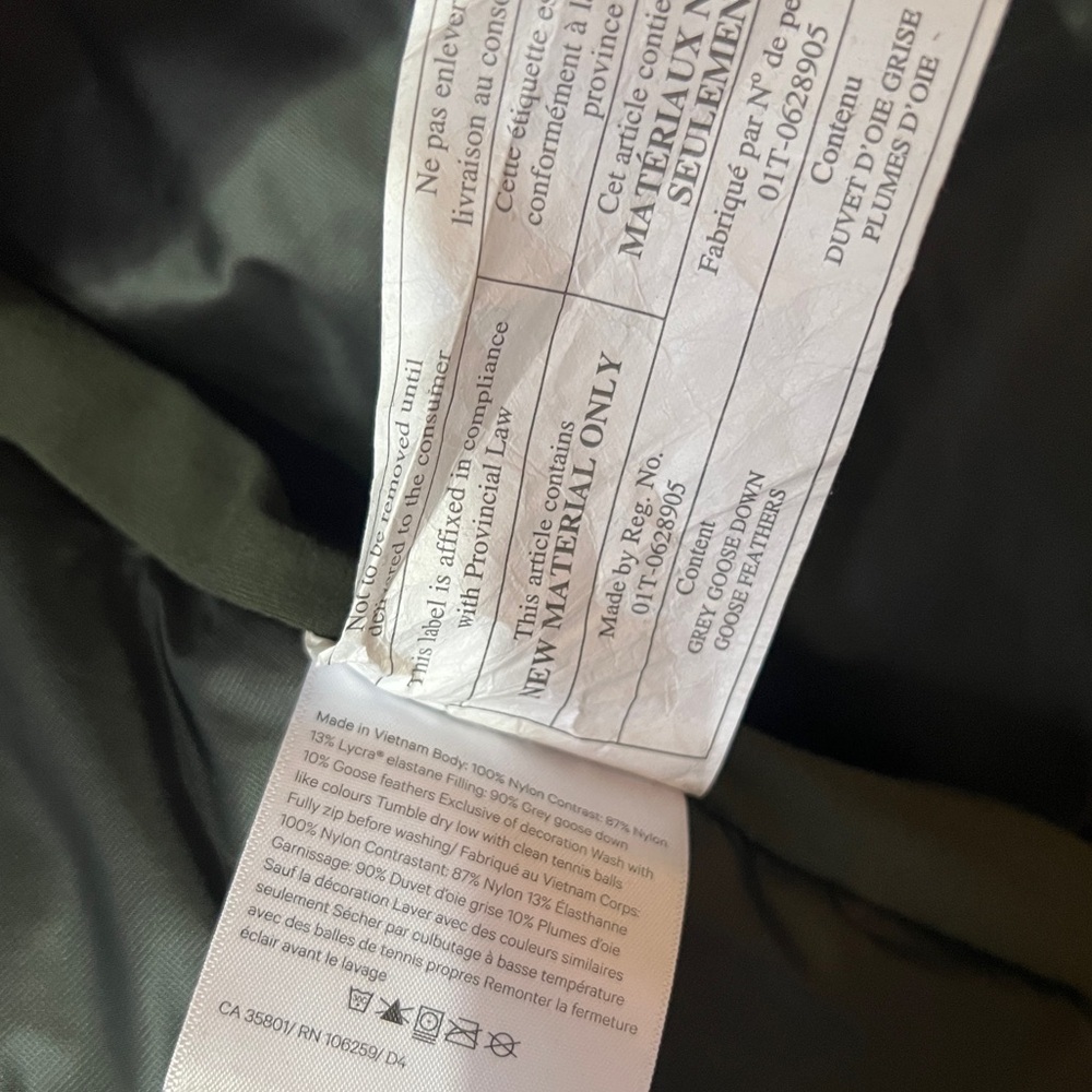 Lululemon | Down For A Run Jacket II Gator Green Zip Up Puffer Goose Down Size 6 - Picture 14 of 15